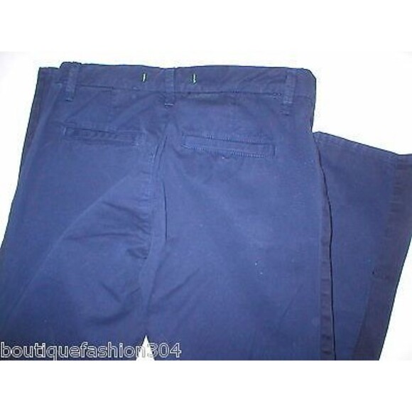 New $220 J Brand Jeans Avery Crop Twill Skinny Chino Pants Navy Blue Womens 24 - Picture 3 of 3
